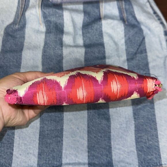 CHICOβS Ivory Coral Pink Green Purple Packable LargeβWeekender Polyester Bag - Picture 13 of 15